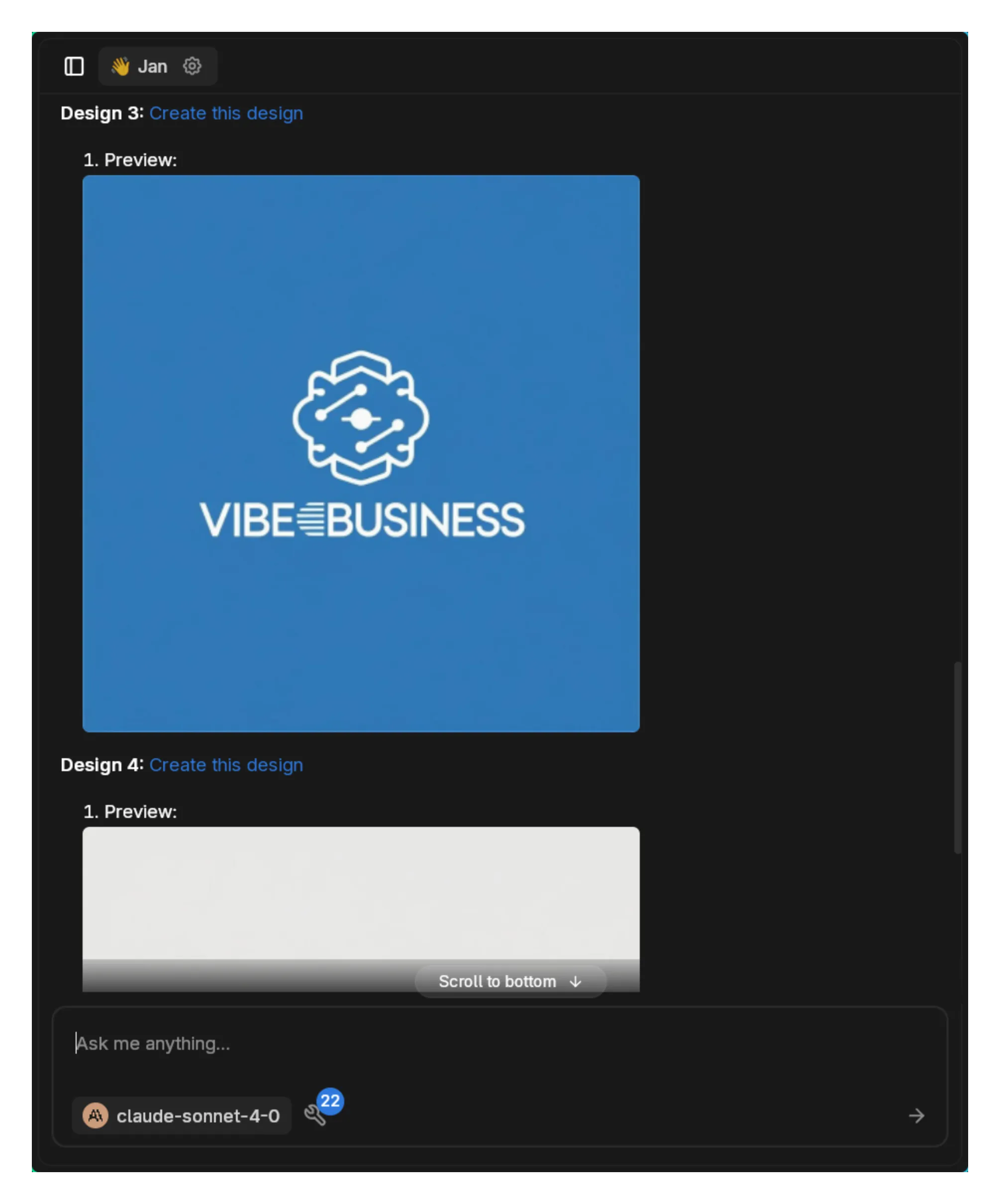 Selected logo design